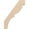 Ekena Millwork 3-inch W x 16-inch D x 22-inch H Valencia Rough Cedar Woodgrain TimberThane Knee Brace, Primed BRCUR03X16X22VALRCPR - alternate 4
